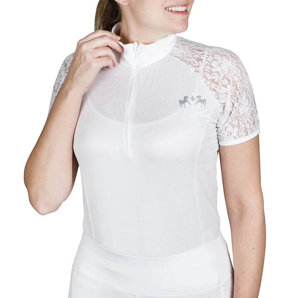 Equine Couture SPICY GIRL CLOVE SHORT SLEEVE SHOW SHIRT