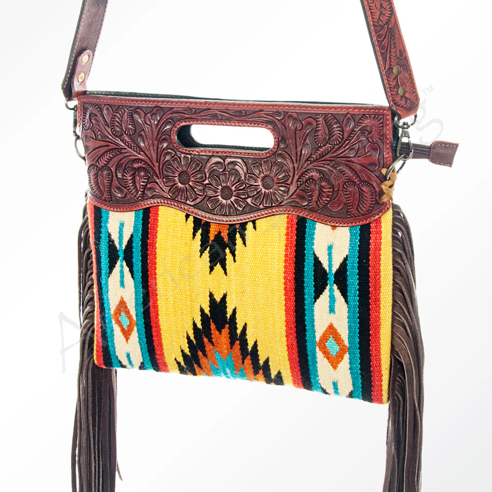 ADBG247DAR1 American Darling Saddle Blanket Signature Cross body Bag