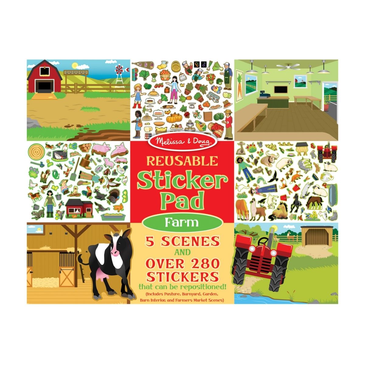 Reusable Sticker Pad Farm Melissa & Doug
