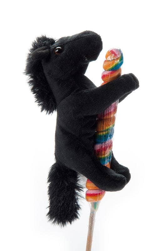 Lollyplush Horse Asst Black, Palomino, Painted 6" (17cm)