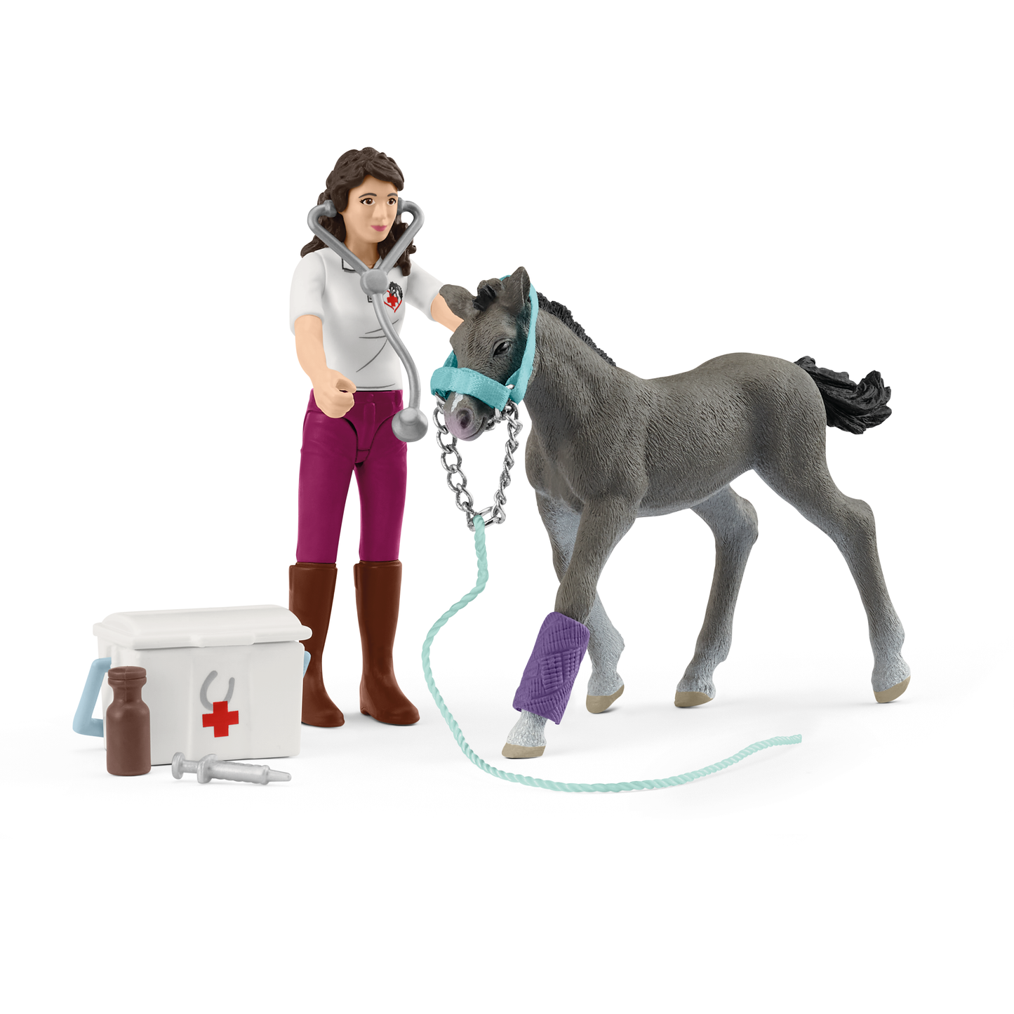 Ms Kramer with foal