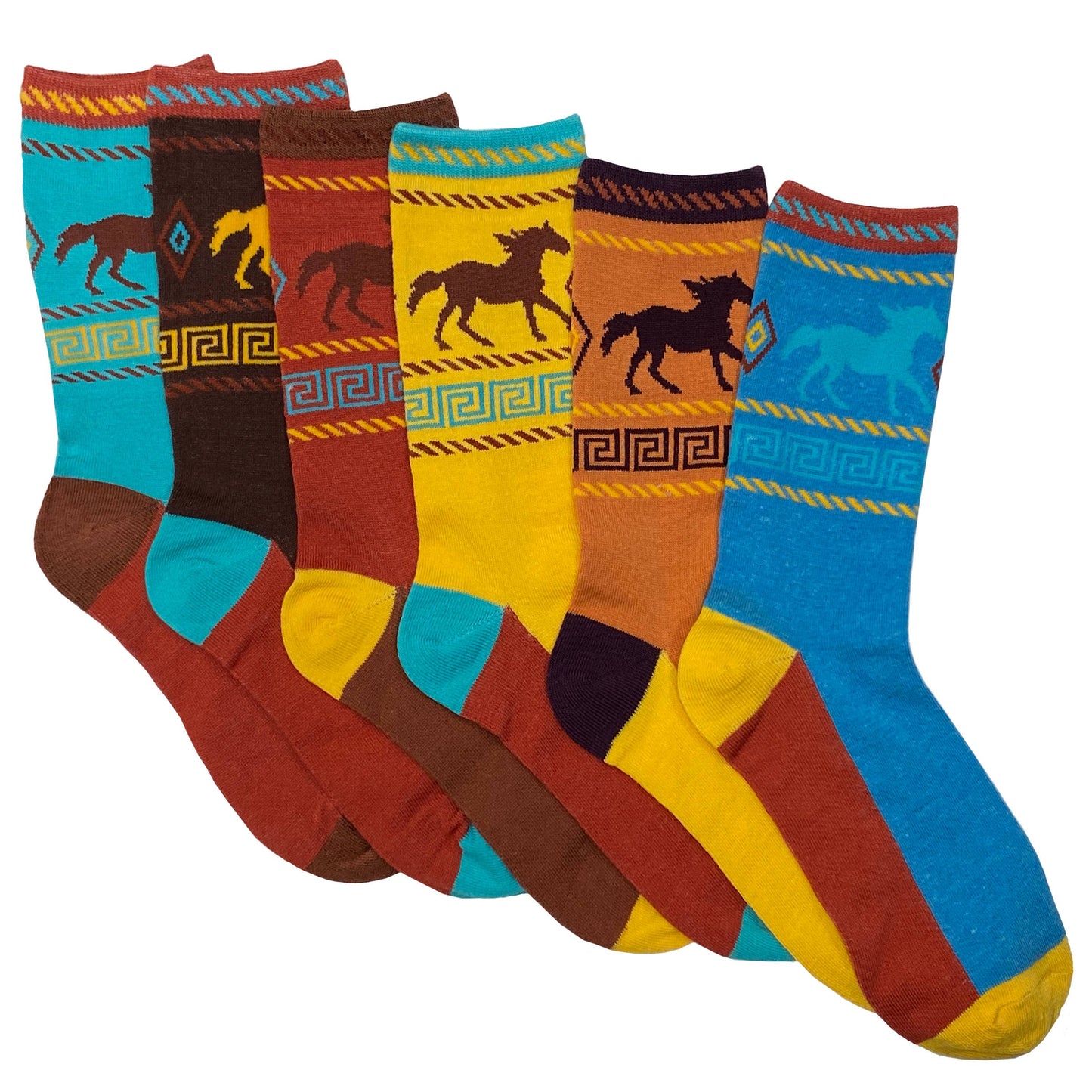 Desert Horse Adult Crew Socks