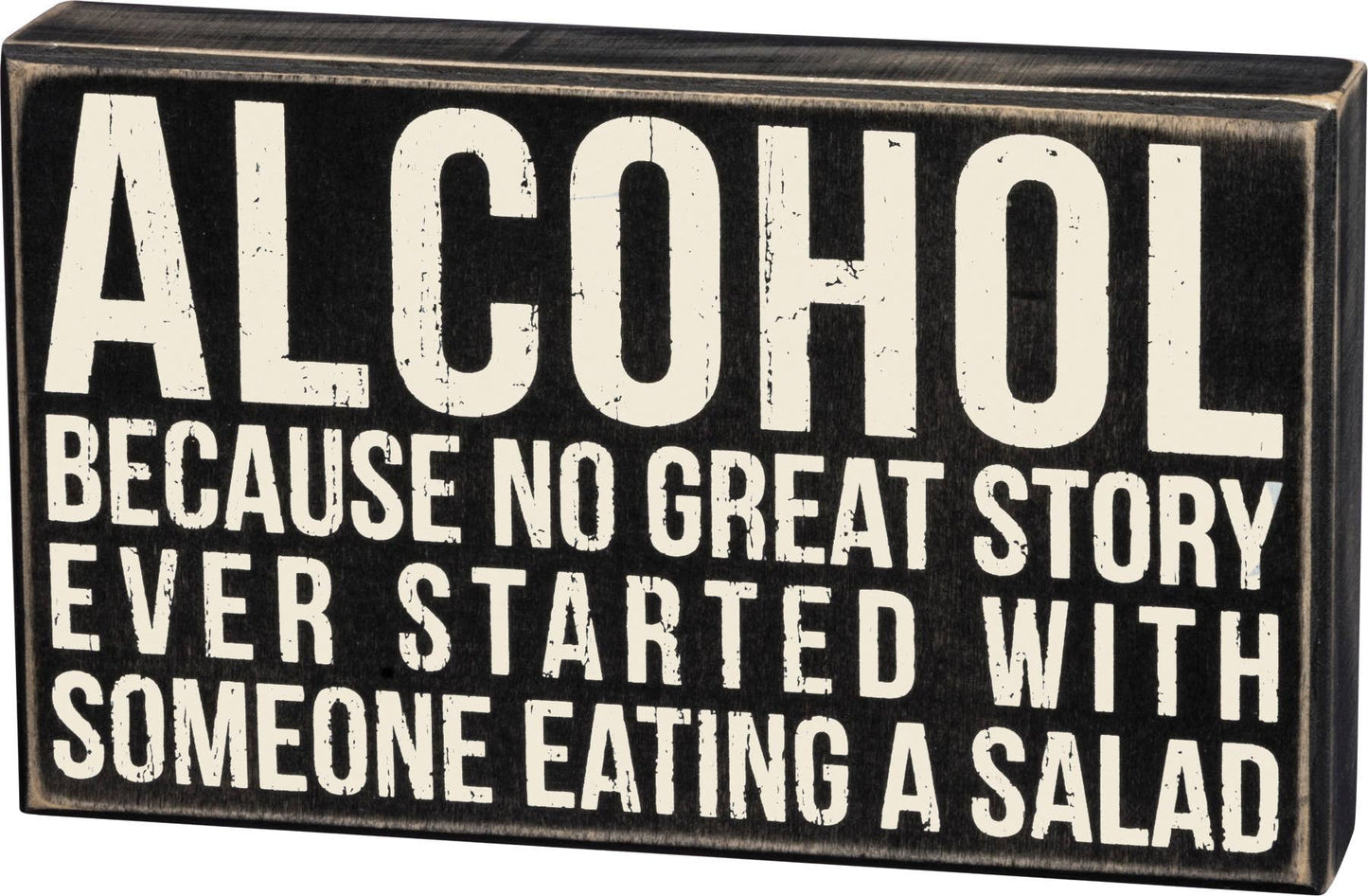 Alcohol Box Sign