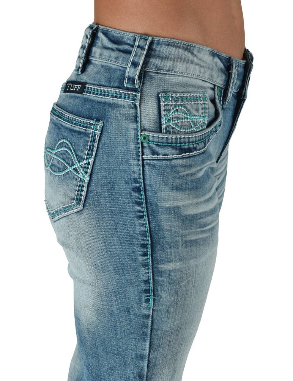 Cowgirl Tuff Don't Fence Me In Turquoise