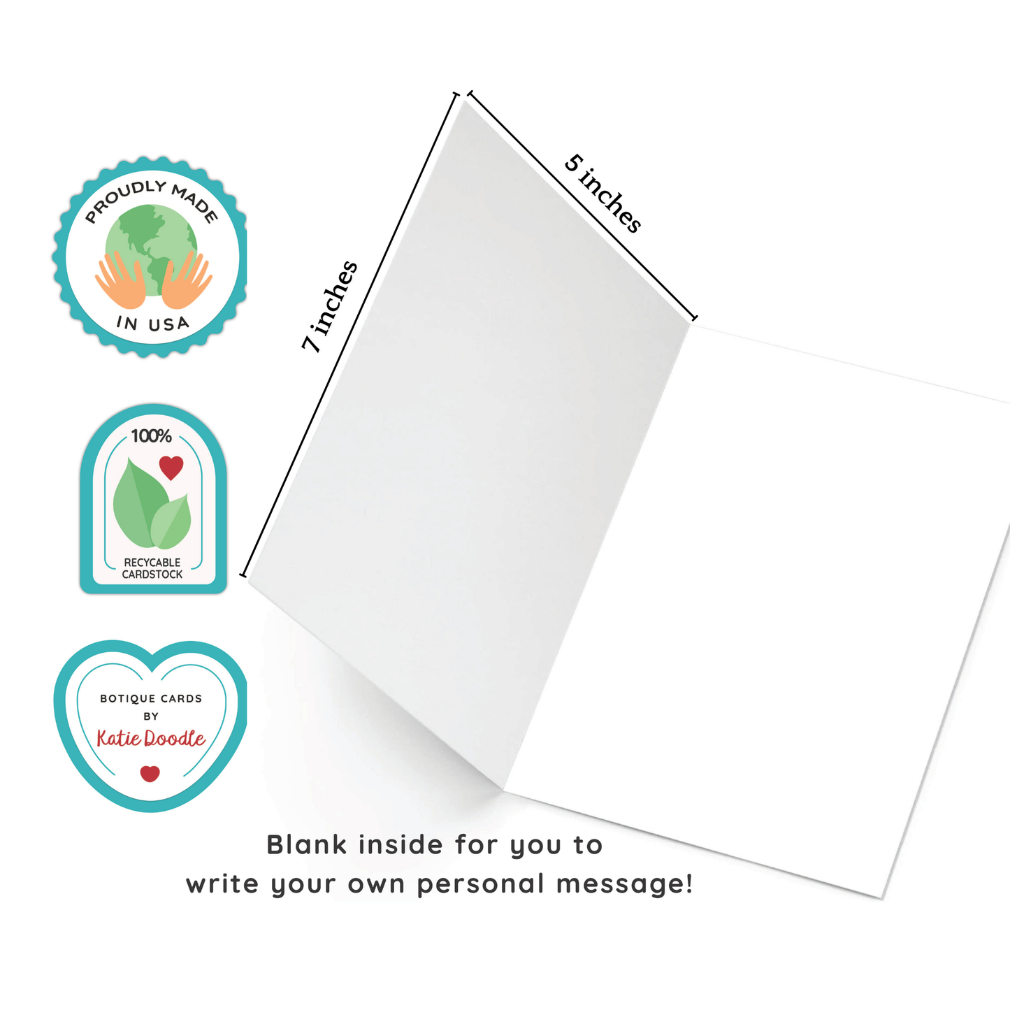 Funny Birthday Greeting Cards for Him, Her (Blank Inside