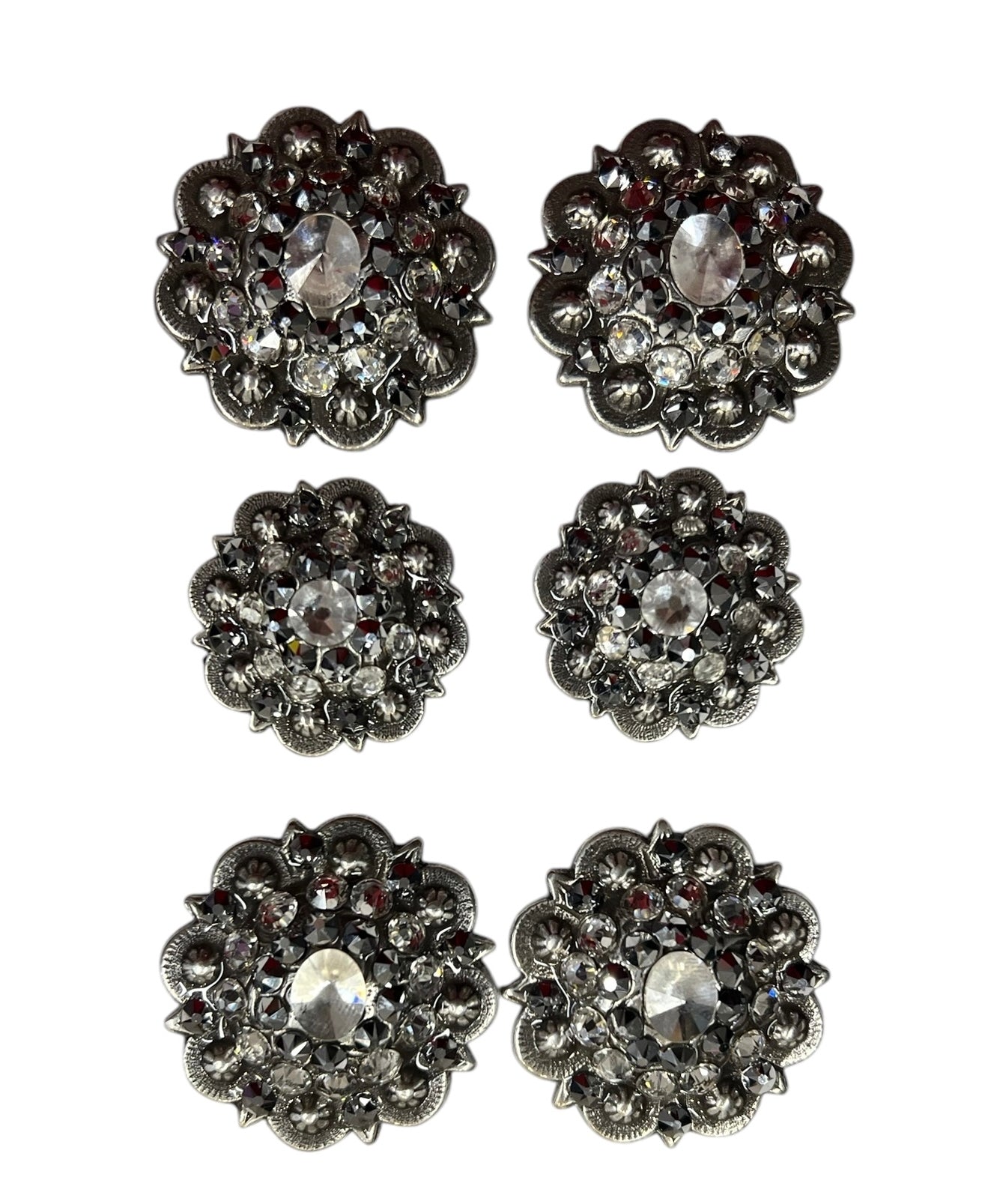 White with silver tips gator on dark leather