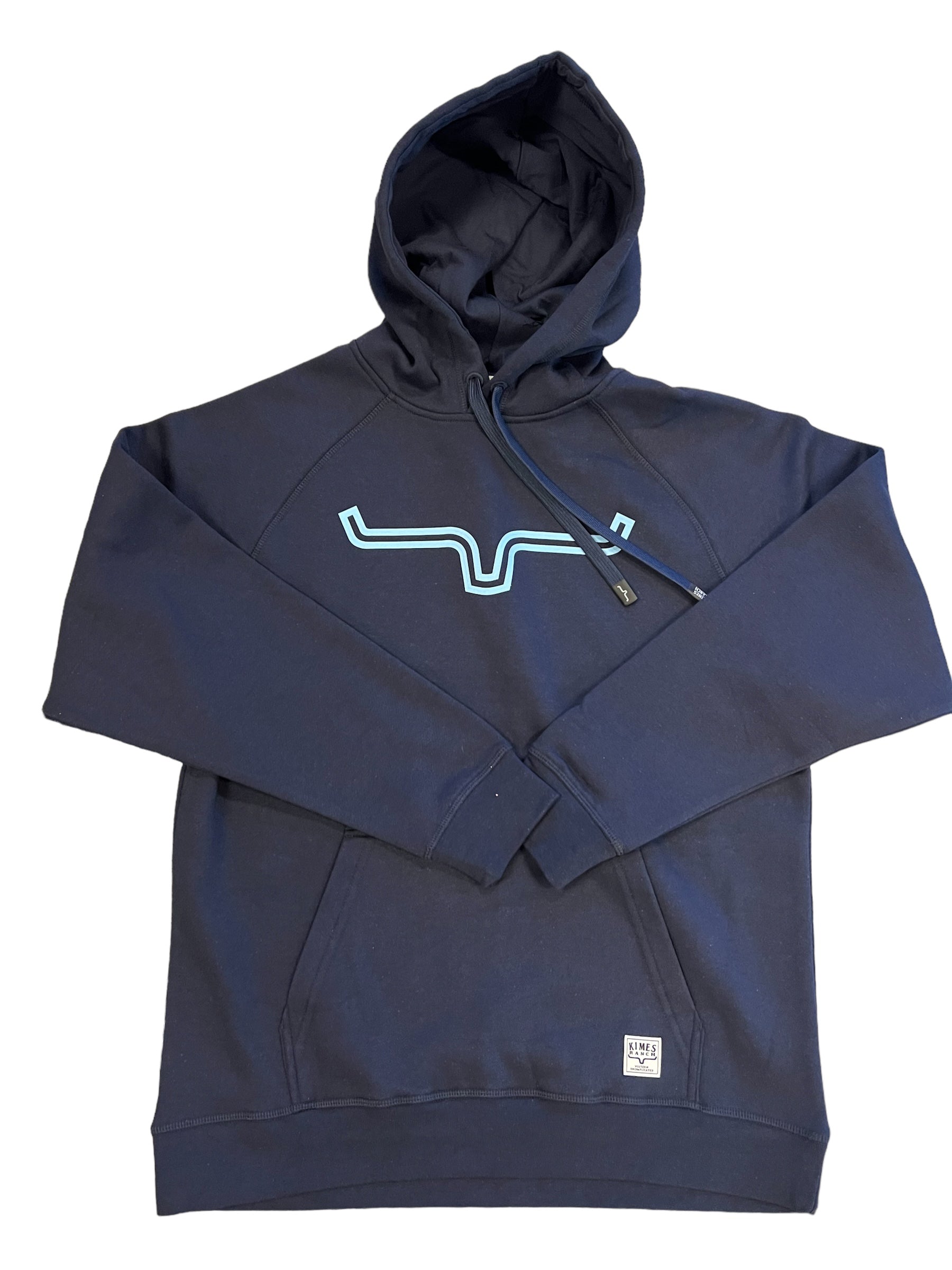 Ladies outlier hoodie Navy by Kimes Ranch Mandy s Custom Tack