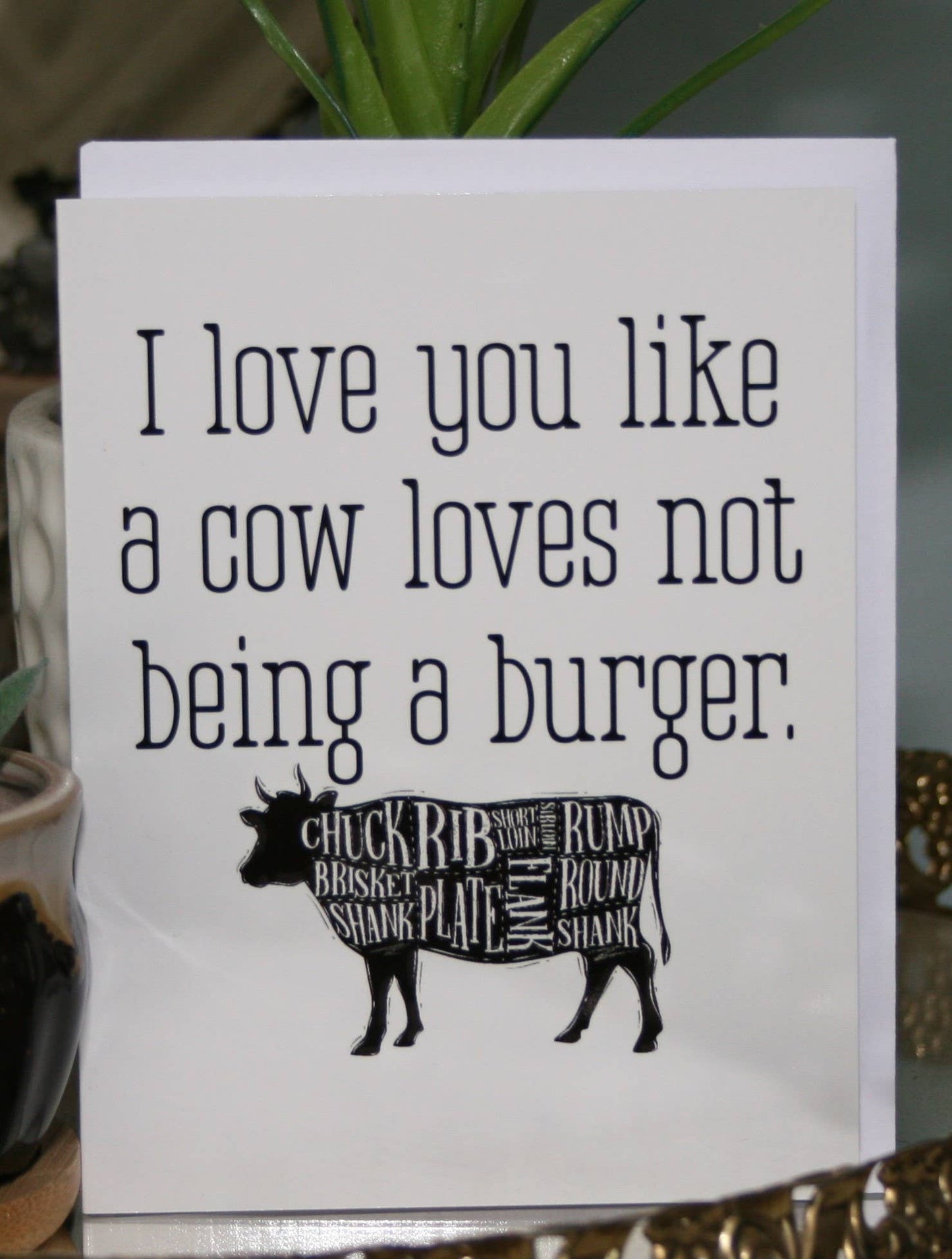 I love you like a Cow Greeting Card