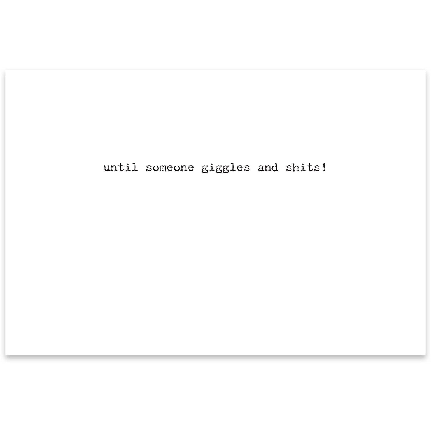 Giggles Greeting Card