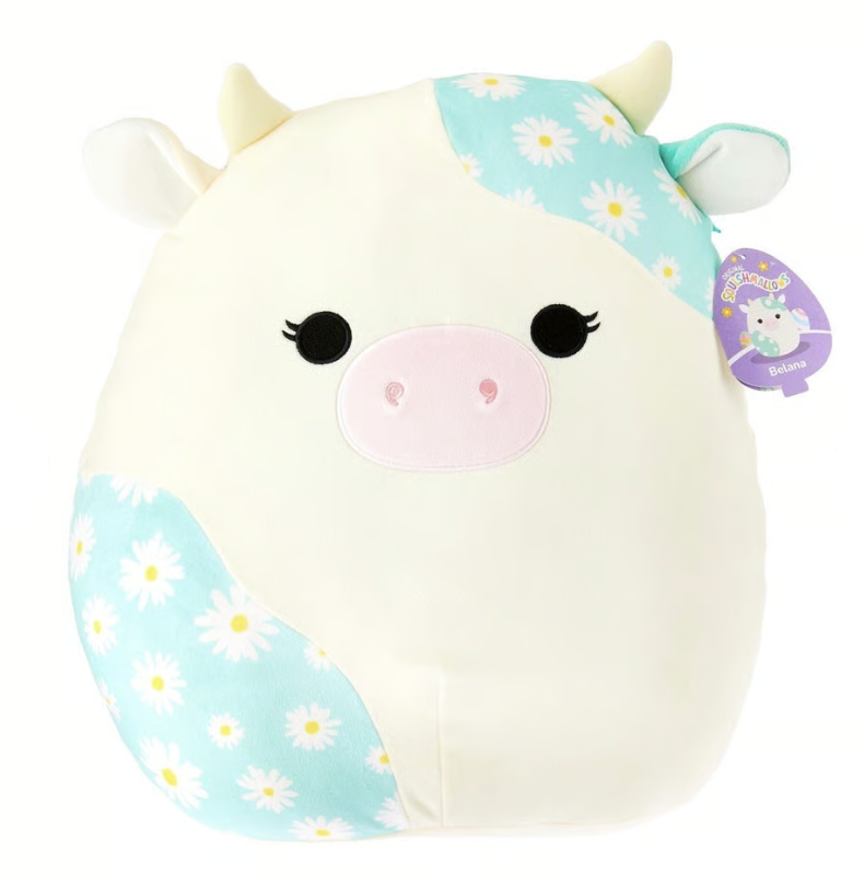 Squishmallow Toy 5" Belana the Cow Floral Print