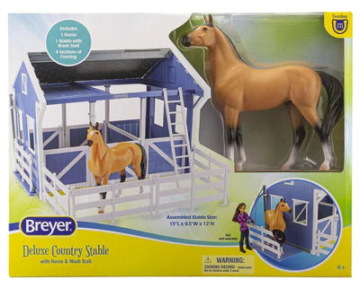 61149 Deluxe Country Stable with Horse & Wash Stall