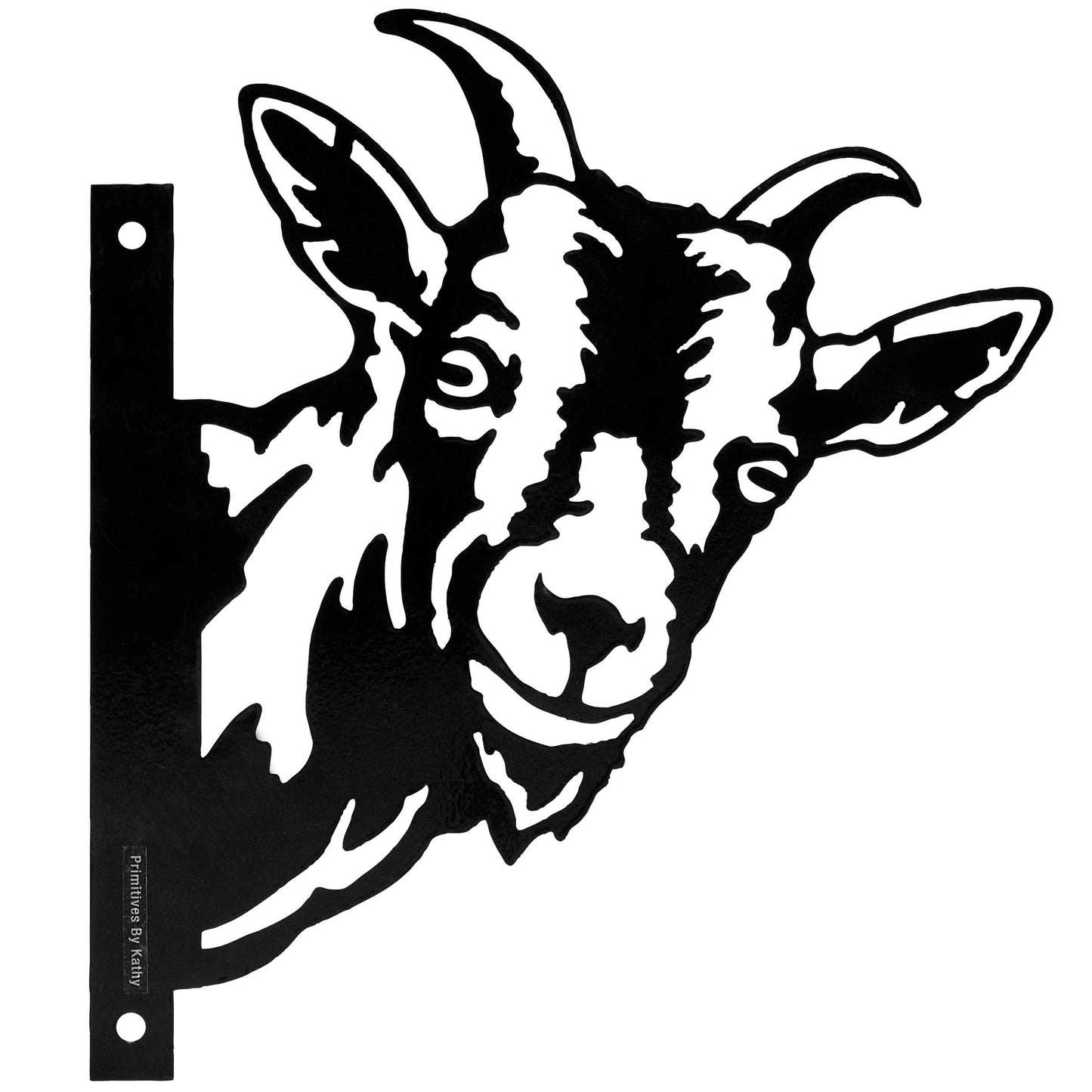 Outdoor Metal Goat Decor