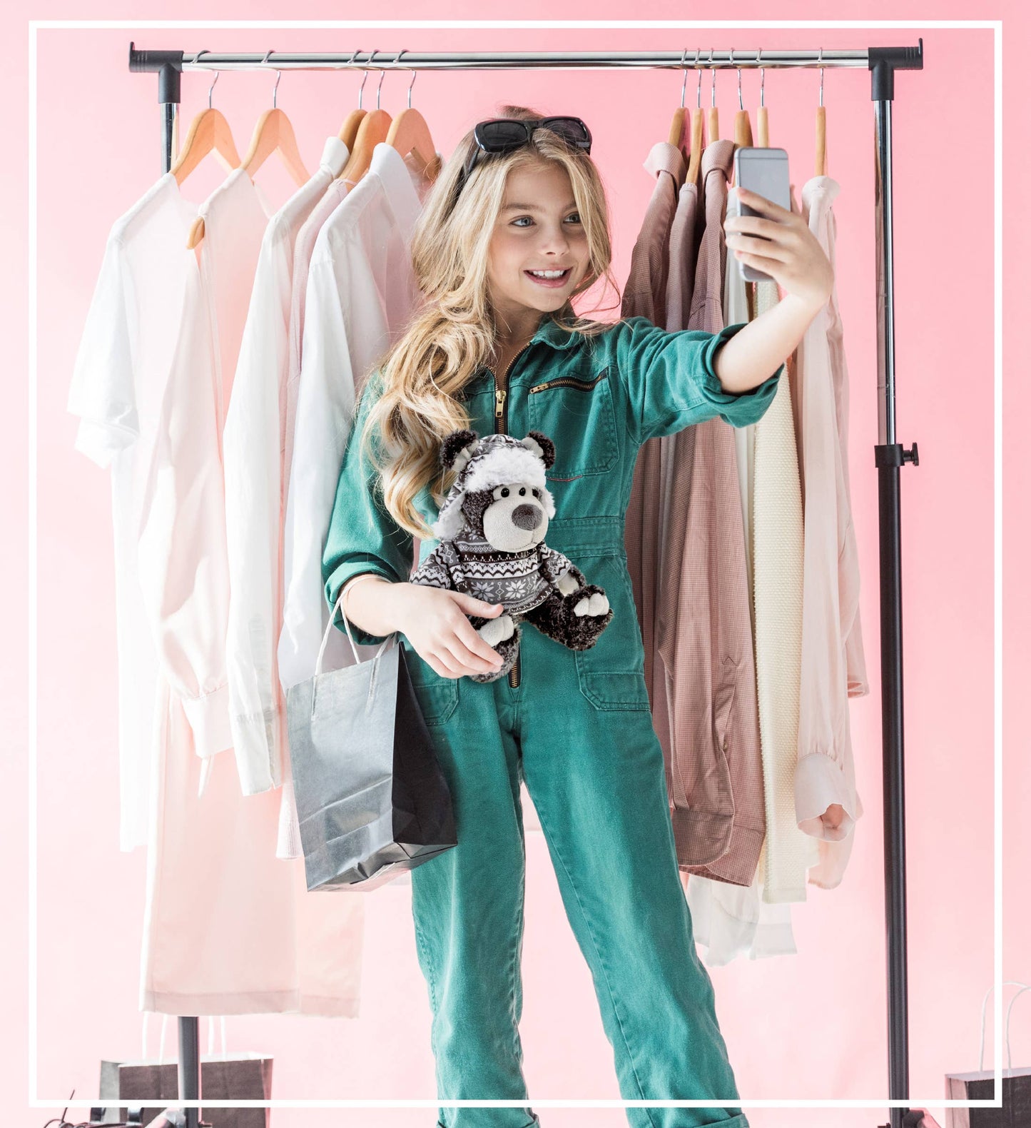 Super Soft Plush With Clothes  - Black Bear