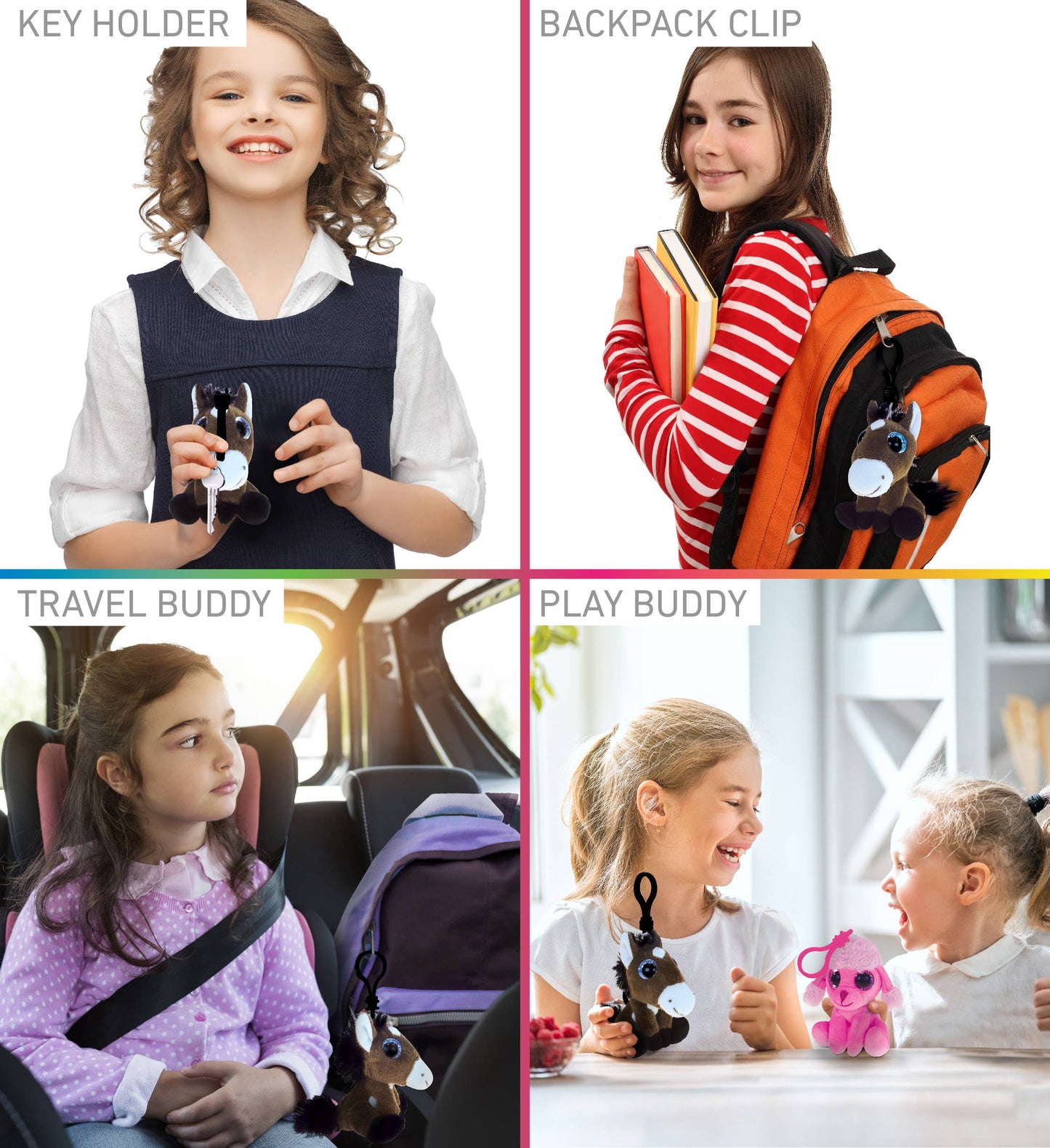 Big Eye Keychain - Horse