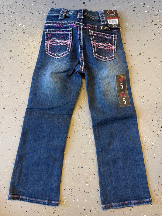 Girls Pink Glitter jeans