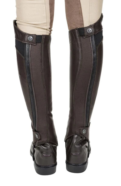 TUFFRIDER LADIES DERBY LEATHER HALF CHAPS