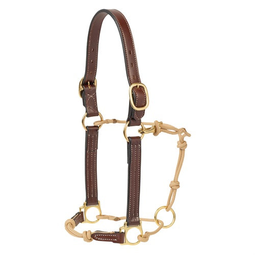 Kalley Krickeberg Leather & Rope Combination Horseman's Halter