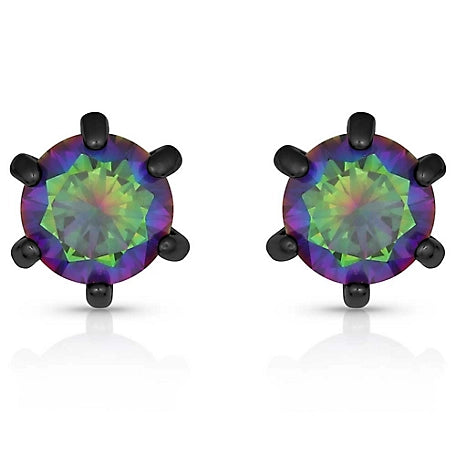 Shop all Montana Silversmiths Montana Silversmiths Northern Lights Mystic Topaz Stone Stud Earrings, ER4141