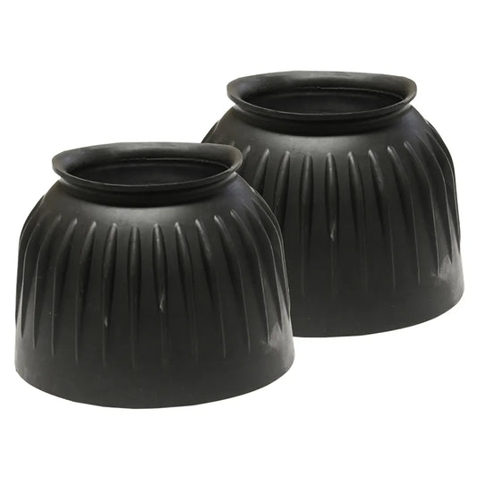 Ribbed Rubber Bell Boots Pull On