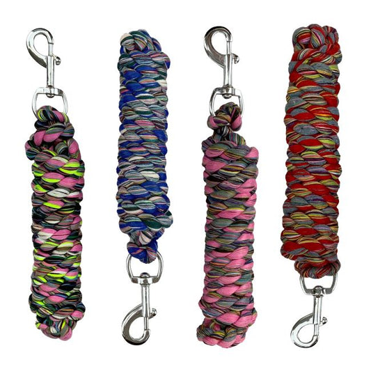 Cotton Lead with Snap 10 Ft Multi-Colored Assorted