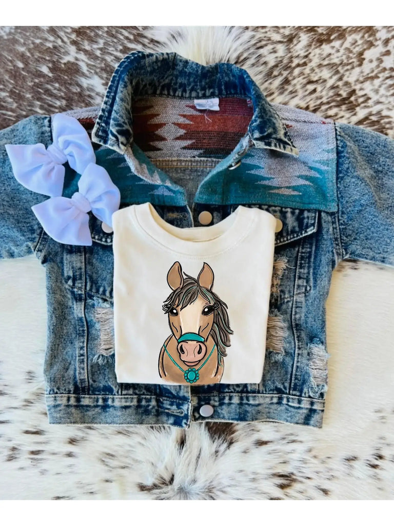 Cute Turquoise Horse