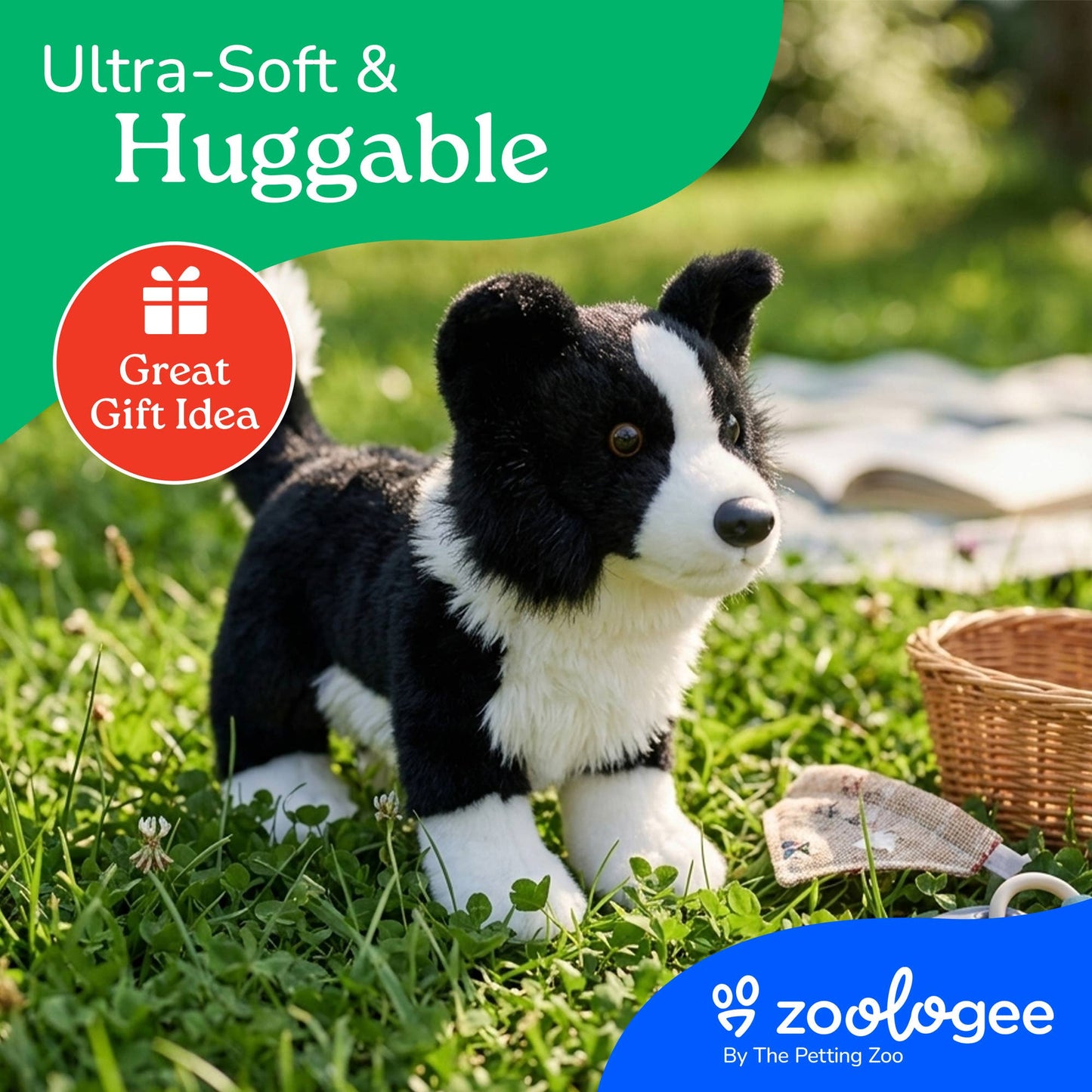 New Border Collie Dog Medium 10" (26cm)