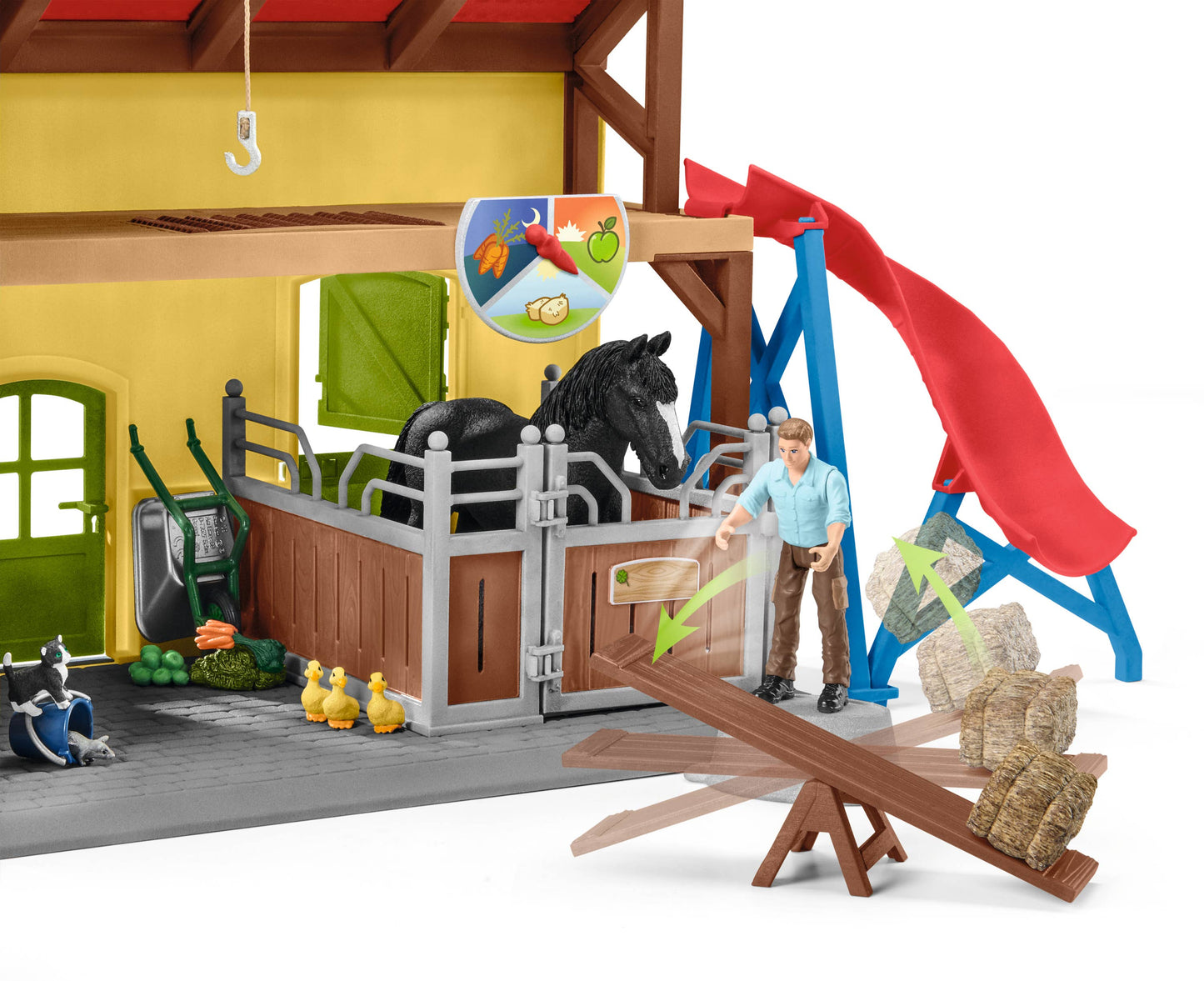 Horse Stable Farm Play Set