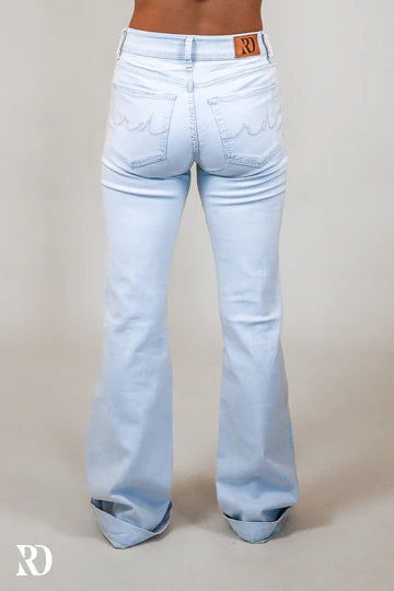 Ranch Dressin LIGHT WASH DISTRESSED SIGNATURE TROUSER DENIM