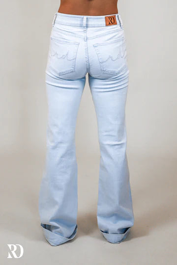 Ranch Dressin  LIGHT WASH DISTRESSED SIGNATURE TROUSER DENIM