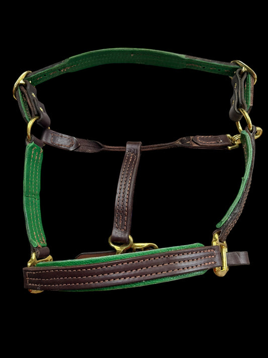 All leather halter