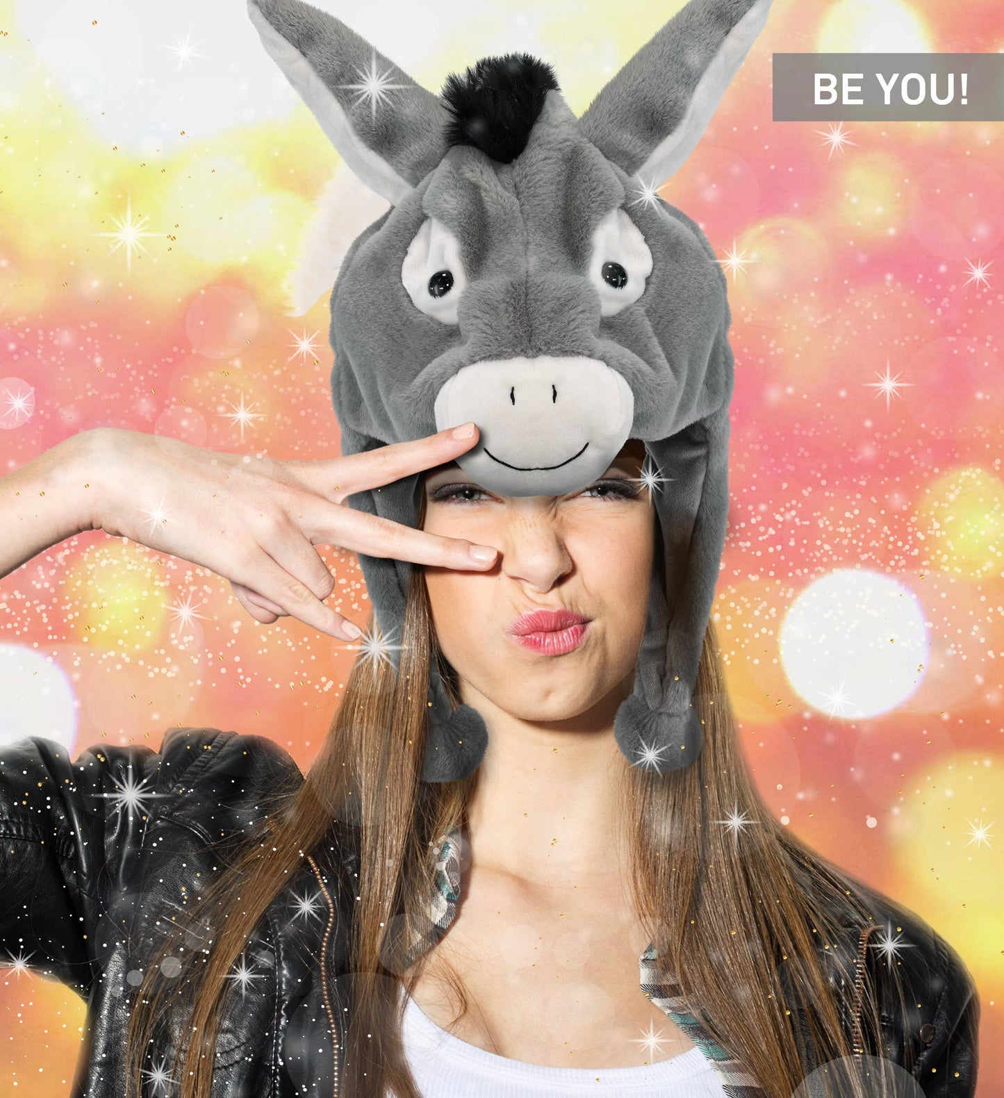 Super-Soft Plush Hat - Donkey