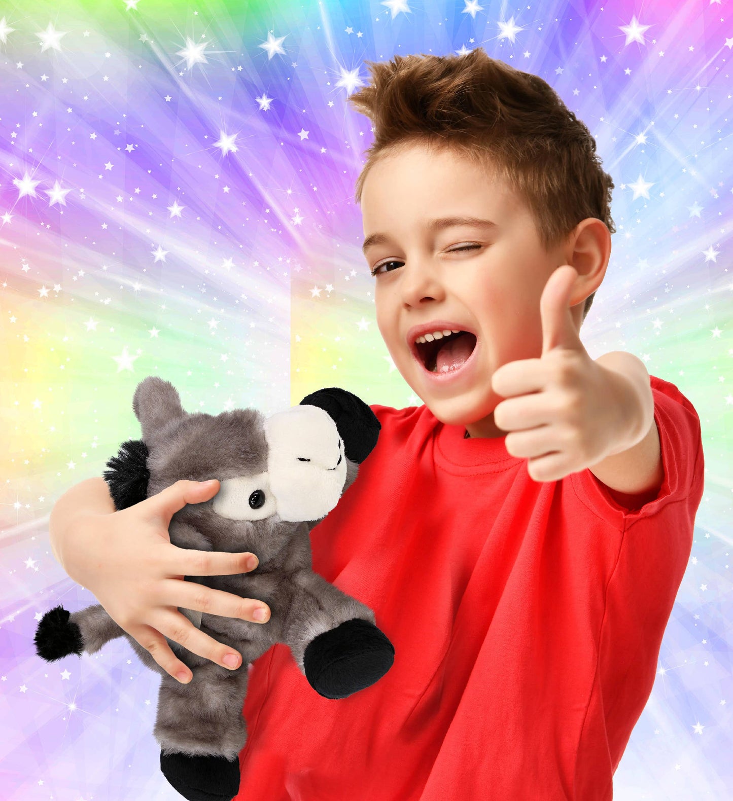 Super Soft Plush - Lying Grey Donkey