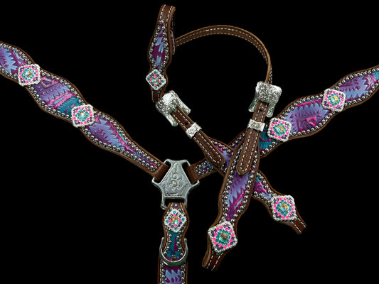 Rio Aztec on medium leather