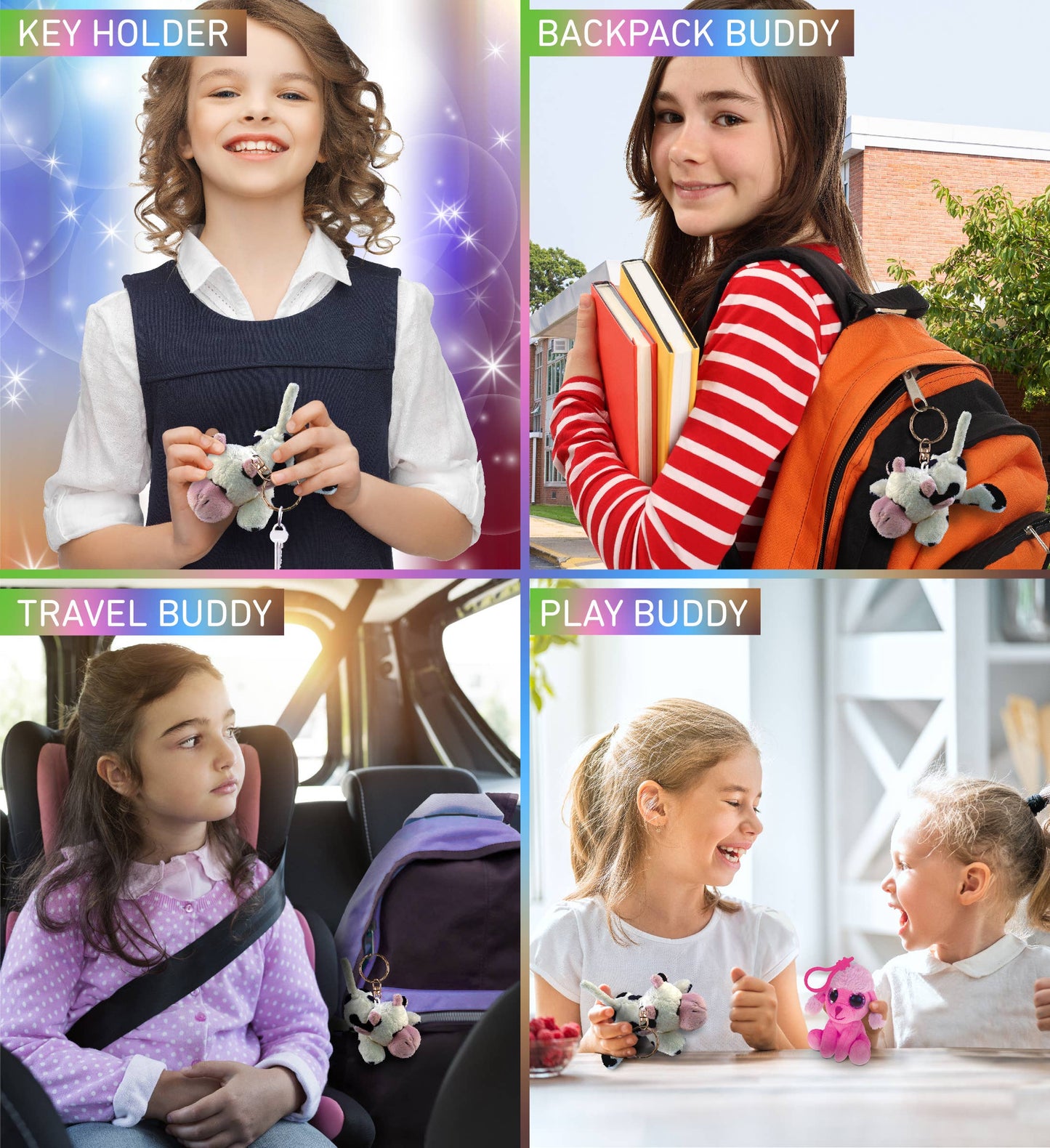 Plush Keychain - Cow