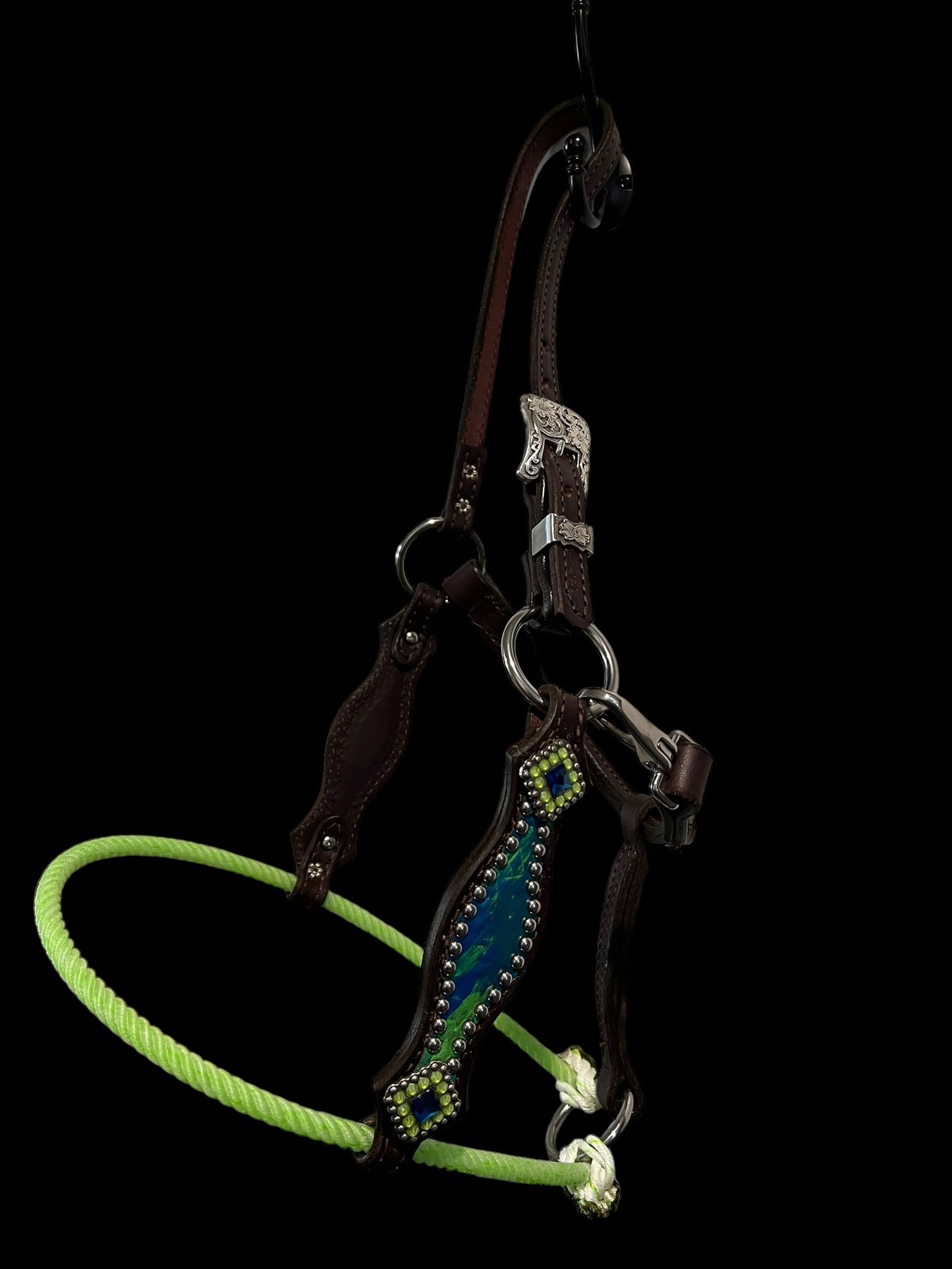 Lariat noseband all leather halter