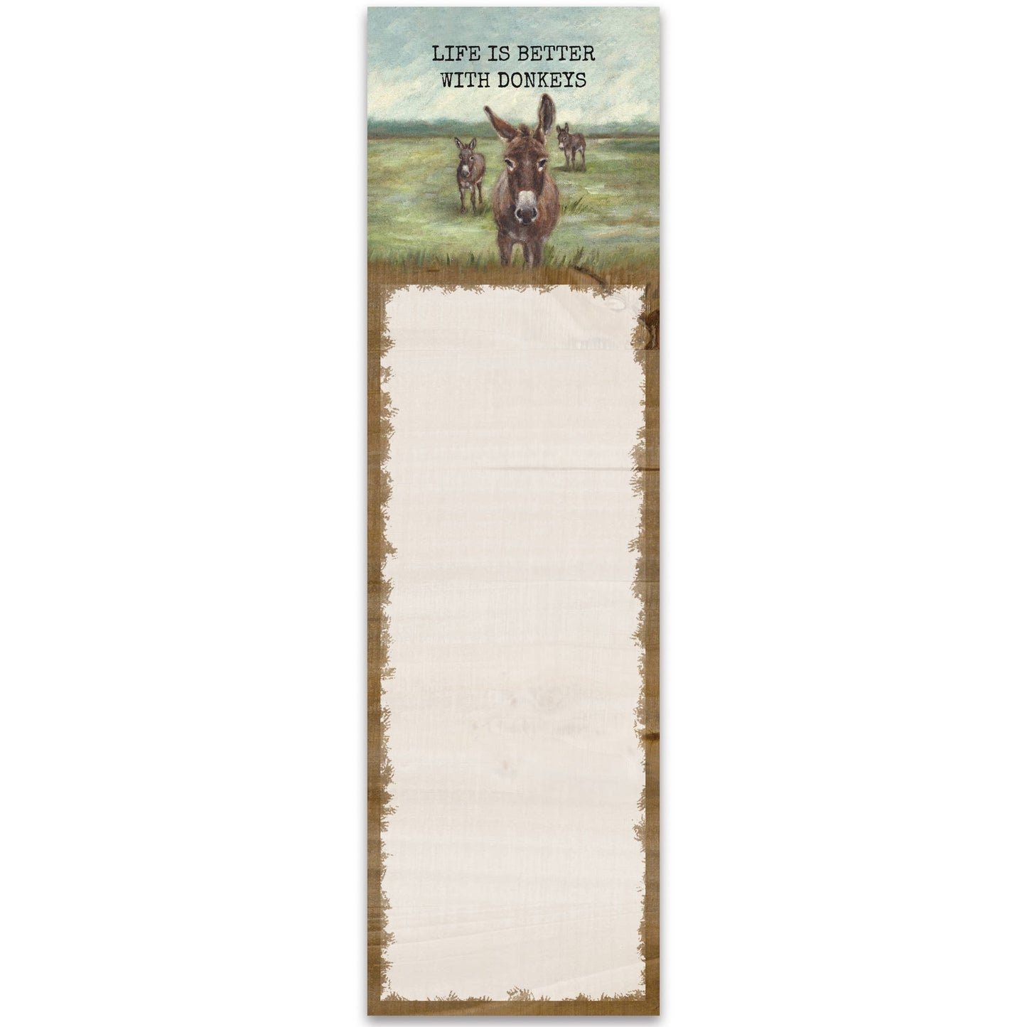 Better With Donkeys List Pad