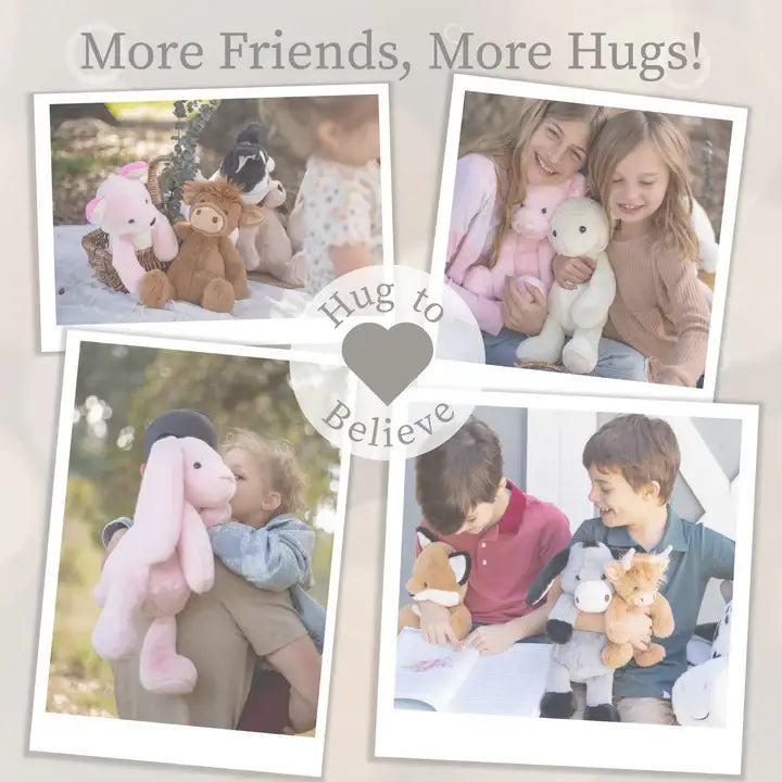 World's Softest Lushee 16 inch Gray Darly Donkey Plush Toy