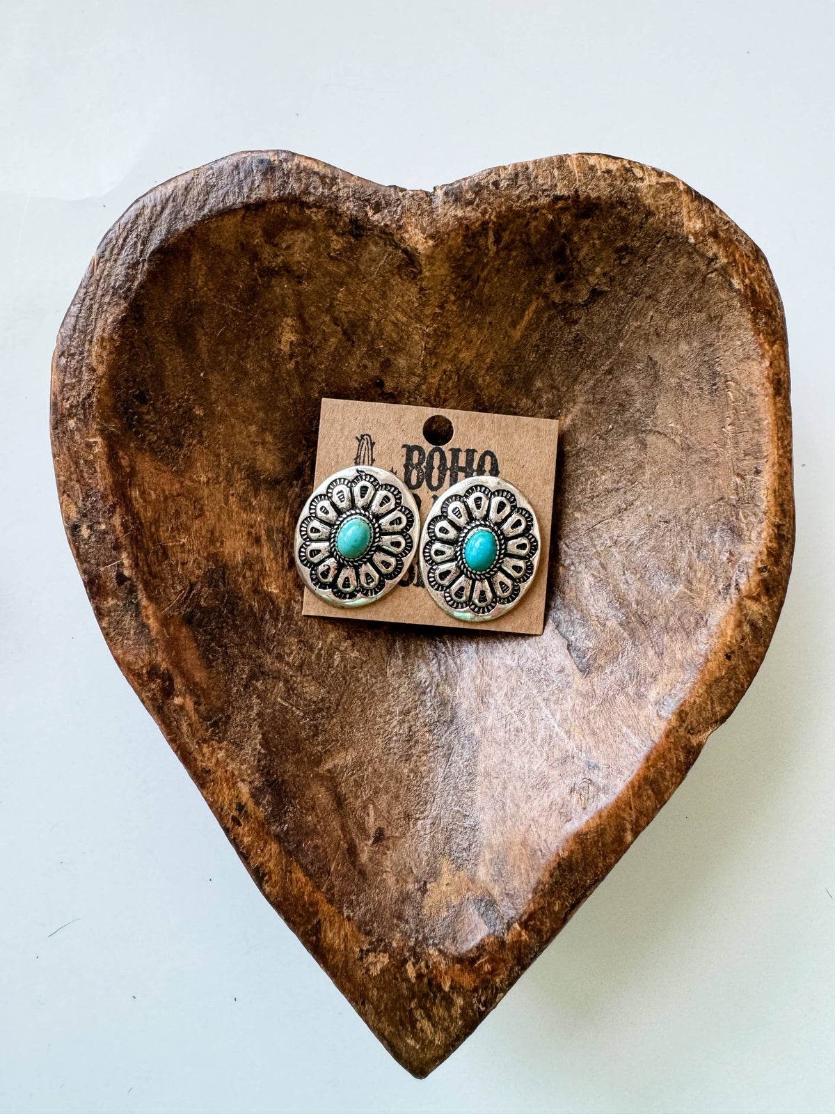 Western Stone Stud Earrings