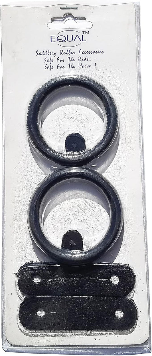 Peacock Safety Stirrup Rubber Rings and Leather Tabs