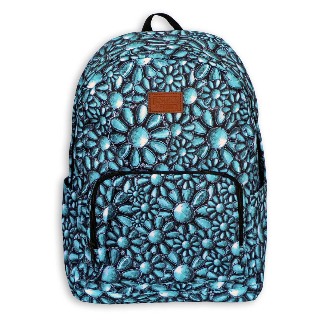 Turquoise blossom Backpack