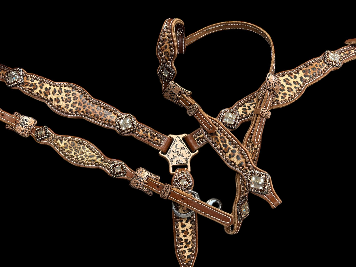 Cheetah on medium leather