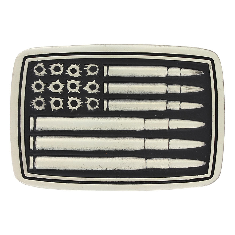 Silver Bullet Flag Attitude Buckle