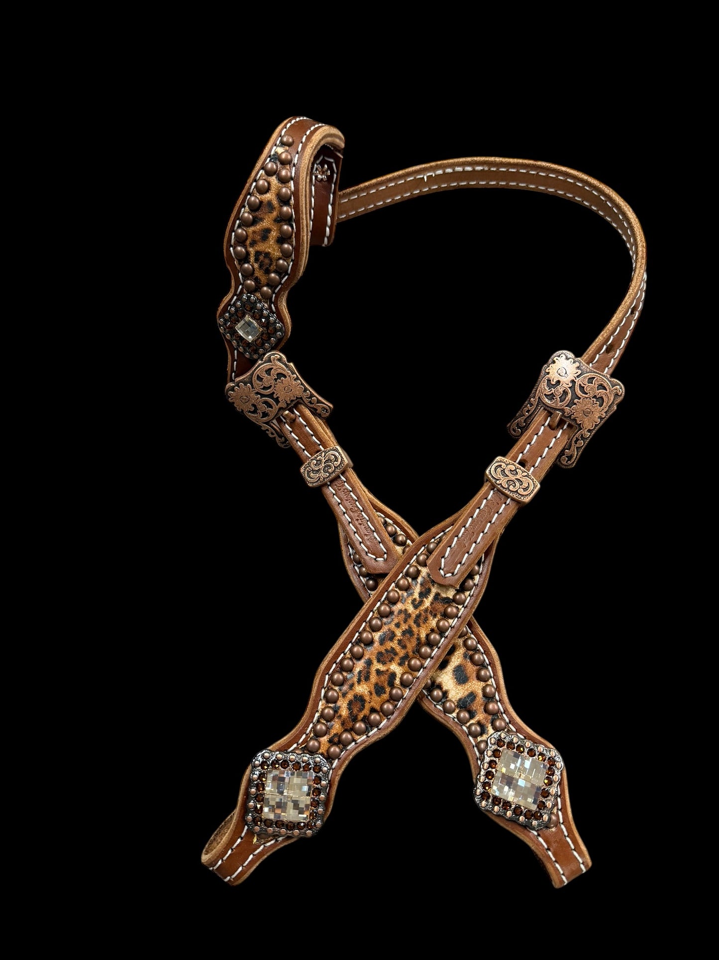 Cheetah on medium leather