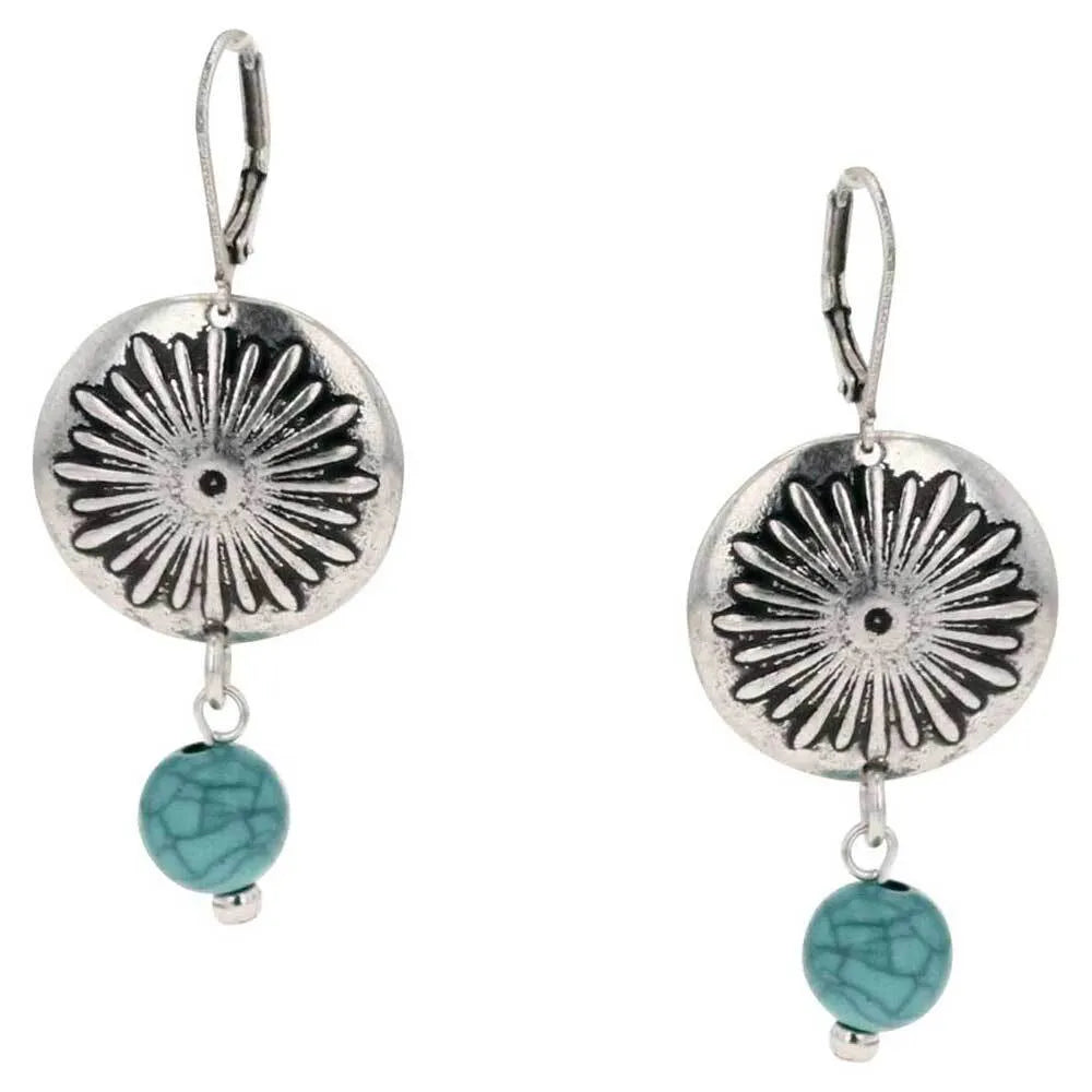 Sunburst Turquoise Attitude Earrings