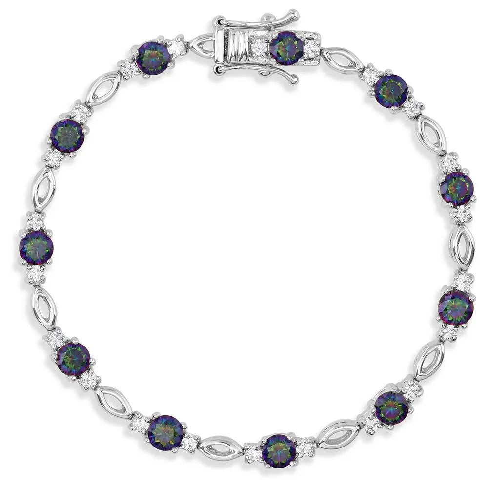 Northern Lights Skip Stone Bracelet