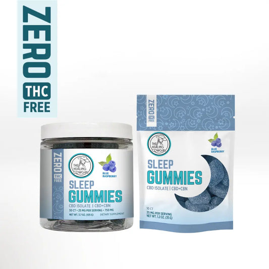 SLEEP Gummies – Broad Spectrum (Blue Raspberry) 30 count