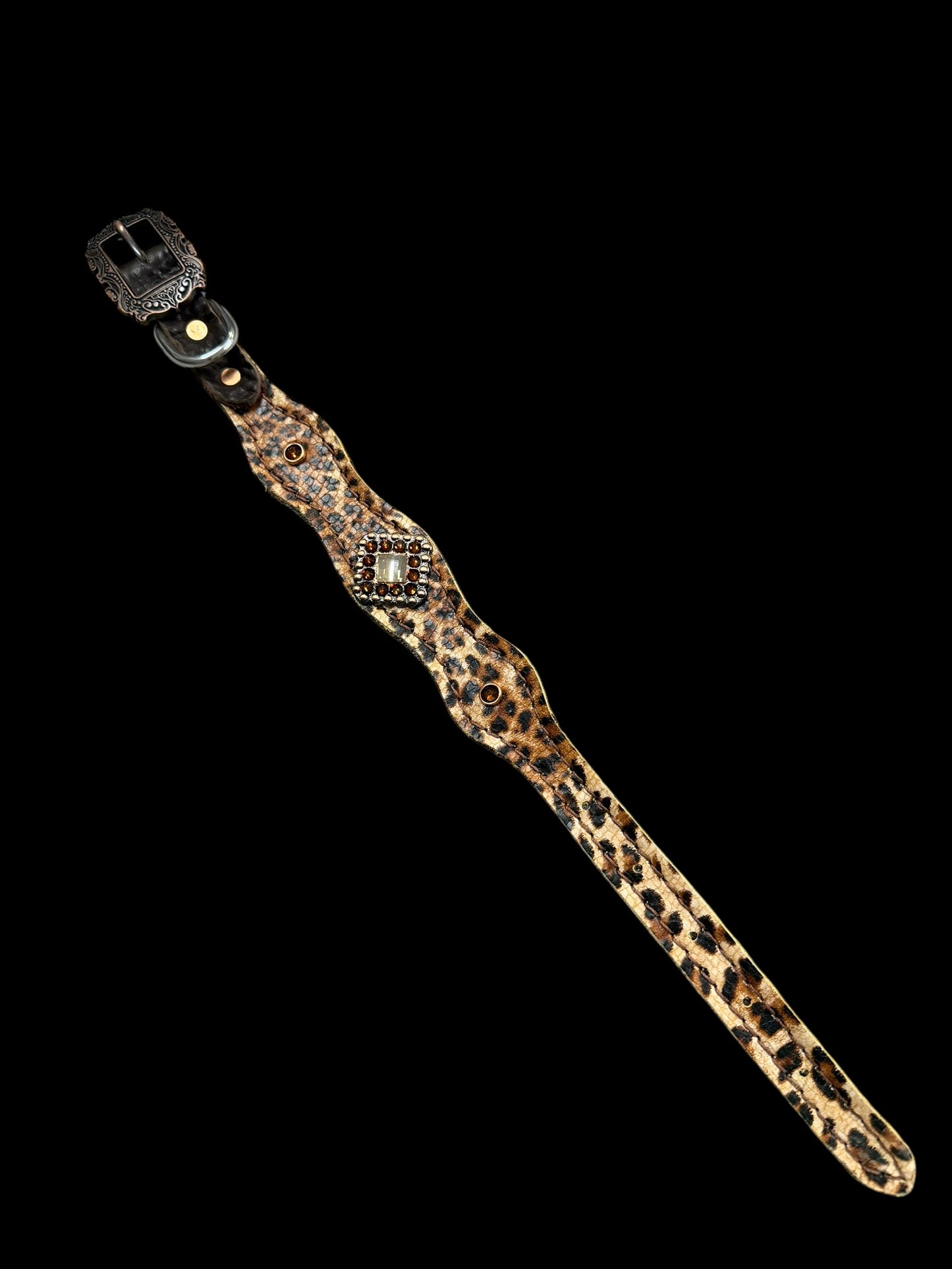 Cheetah on medium leather