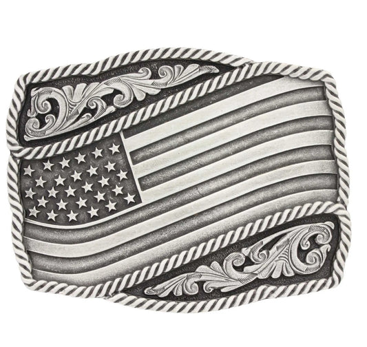 Classic Impressions Waving American Flag Attitude Buckle