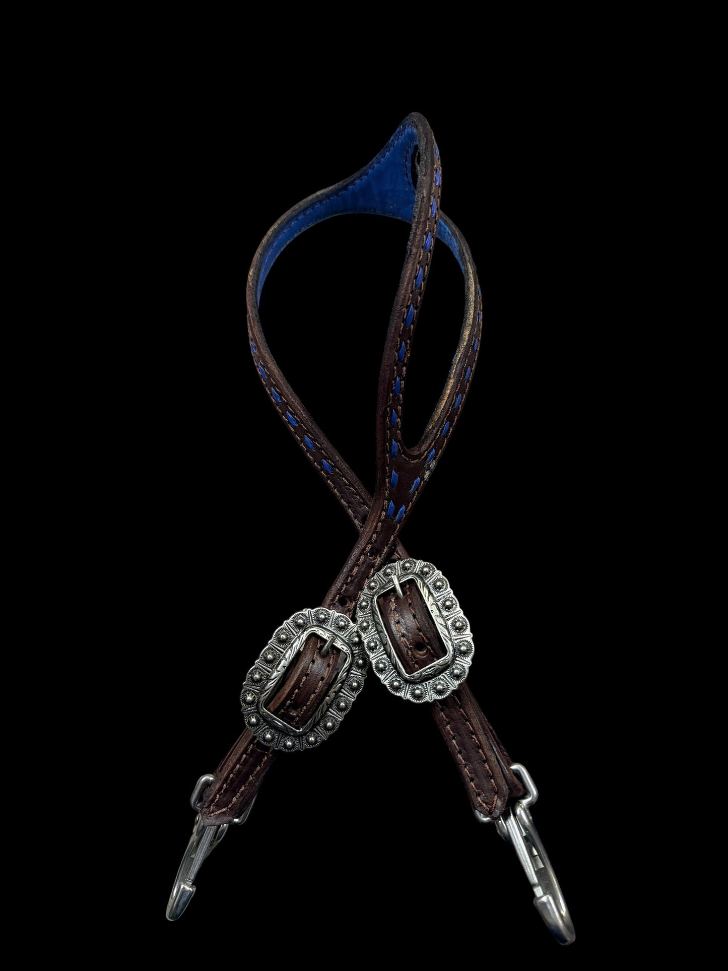 Quick change one ear buckstitched headstall