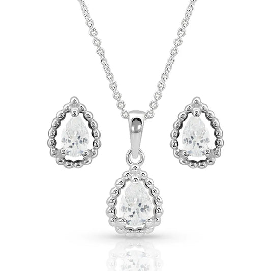 Arctic Rain Teardrop Jewelry Set